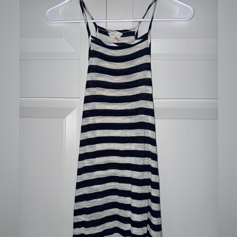 Aeropostale Blue and White Striped Top